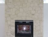 Limestone Fireplace