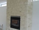 Limestone Fireplace