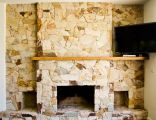 Sandstone Cladding. Fireplace