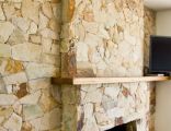 Sandstone Cladding. Fireplace